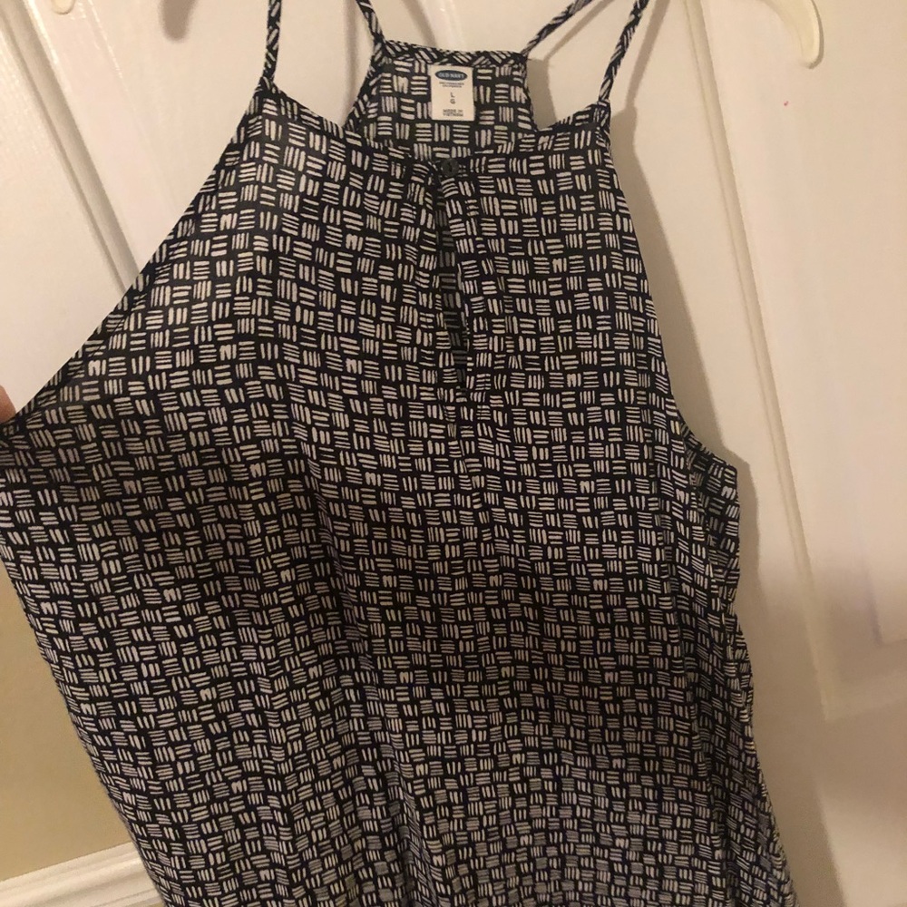 Black and white tank top